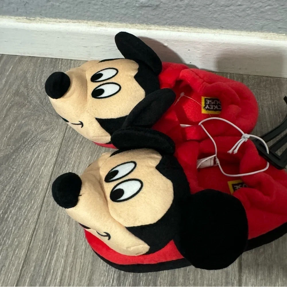 Disney Junior Mickey Mouse‎ Toddlers Slip On Slippers Size 9/10 Christmas